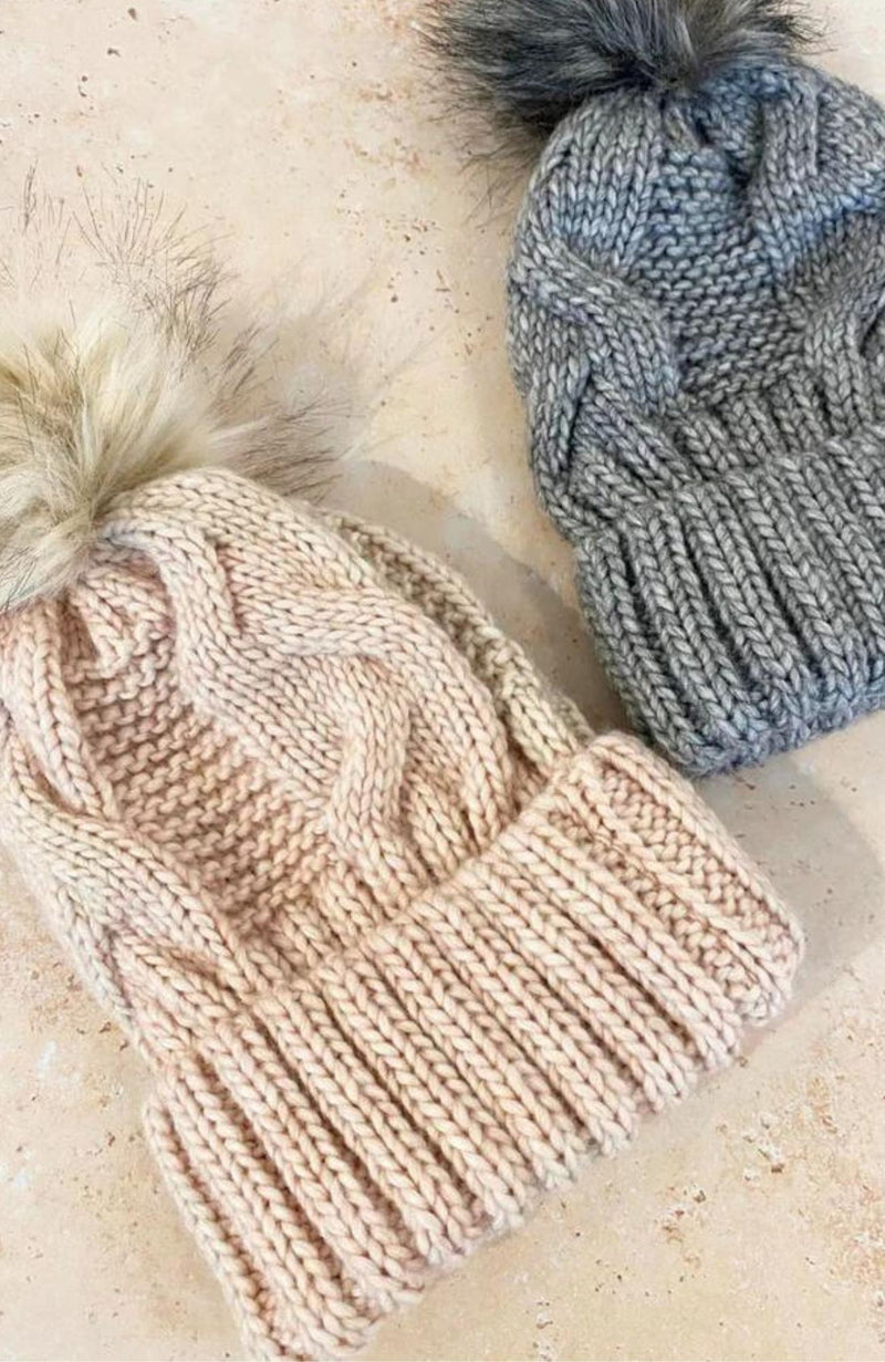 Gracie Knit Beanie Beige