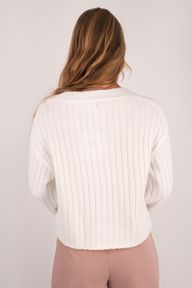 Amber Cardigan White b
