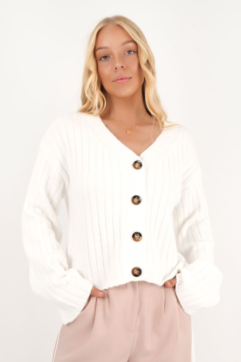 Amber Cardigan White ff