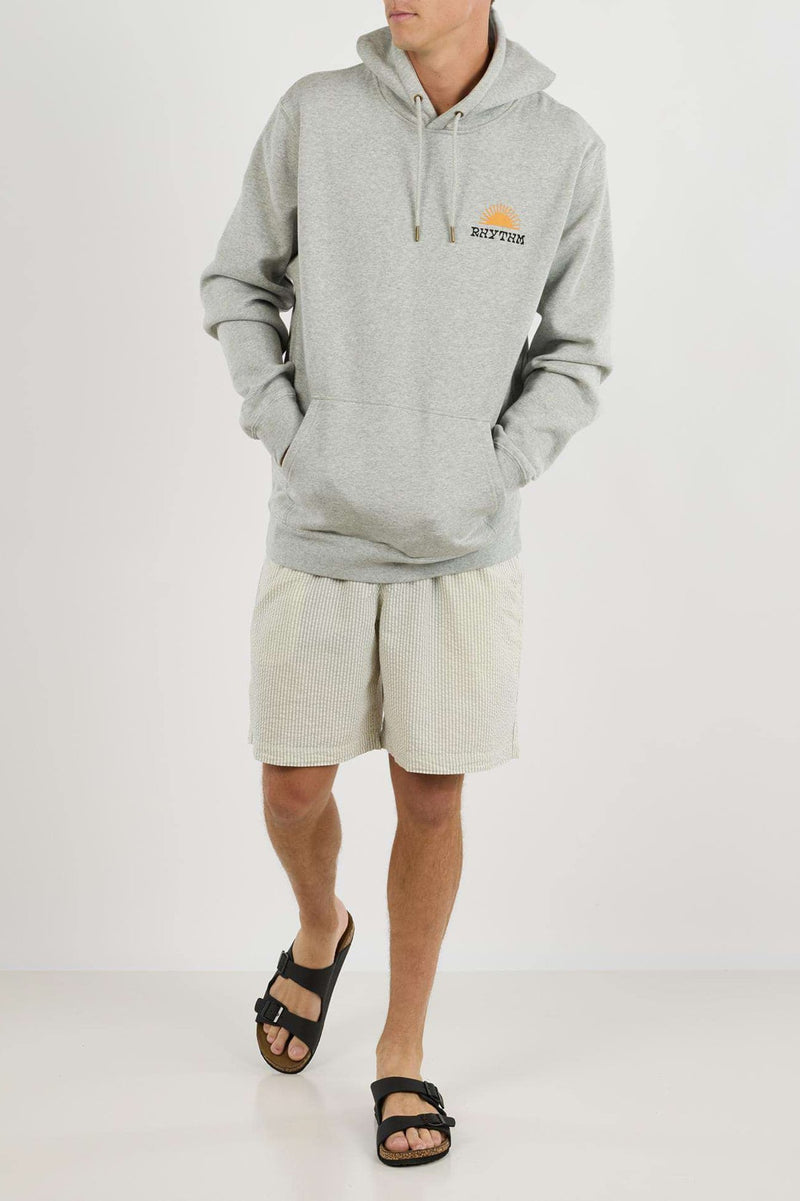 Awake Fleece Hood Grey Heather