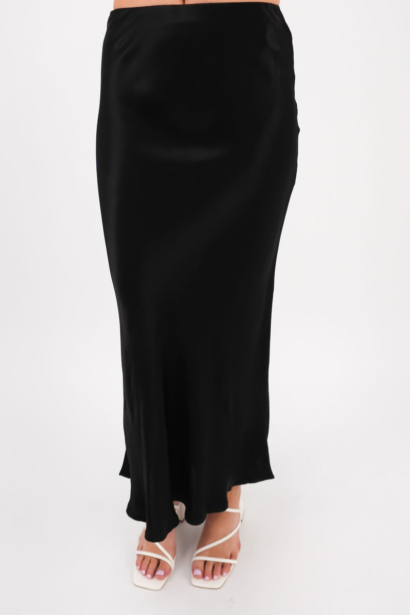 Berlin Maxi Skirt Black f3