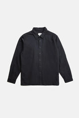 Classic Linen Long Sleeve Shirt Black co