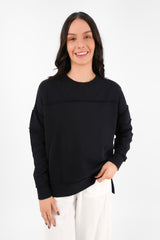 Jayne Throw On Fleece Black f6