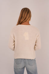 Murphy Knit Cardi Vintage White b