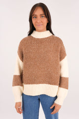 Otis-Knit-Jumper-Brown-Cream-fcjpg
