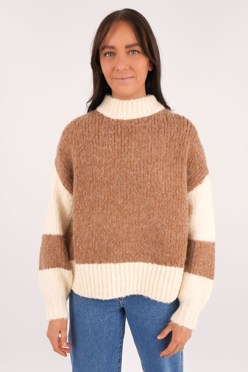 Otis-Knit-Jumper-Brown-Cream-fcjpg