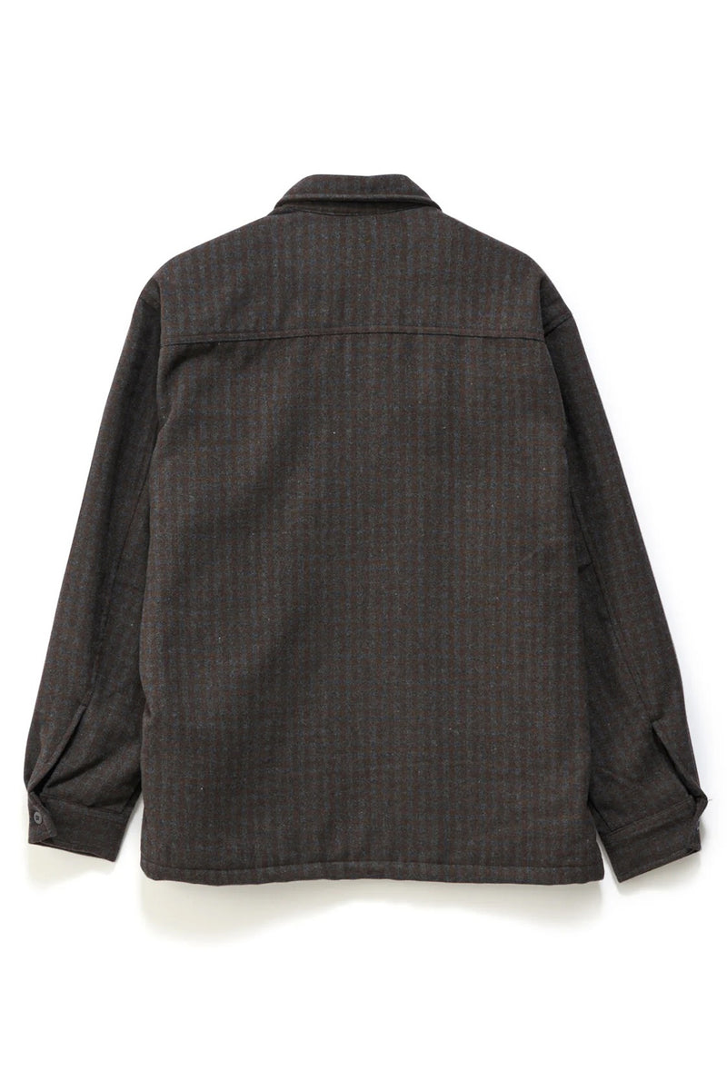 Plaid-Zip-Thru-Long-Sleeve-Shirt-Brown-bjpg