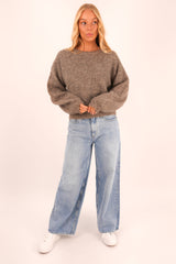 Quinn Knit Jumper Oatmeal f