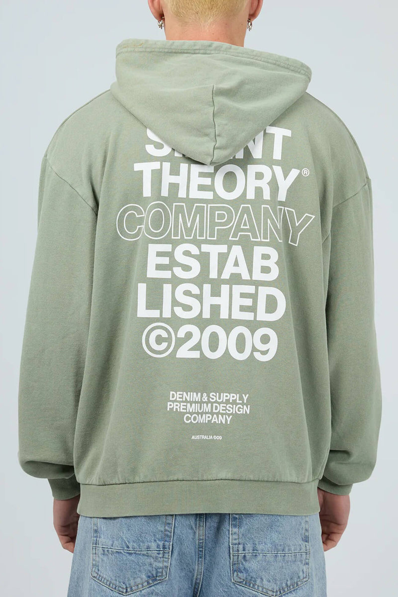 Stacked Hoodie Sage b