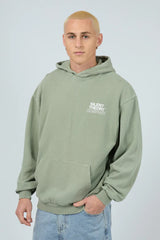 Stacked Hoodie Sage f