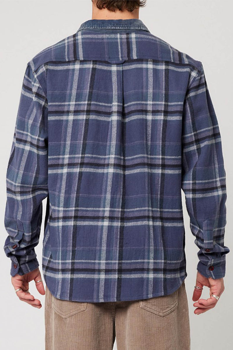 Trailer Check Shirt Navy b