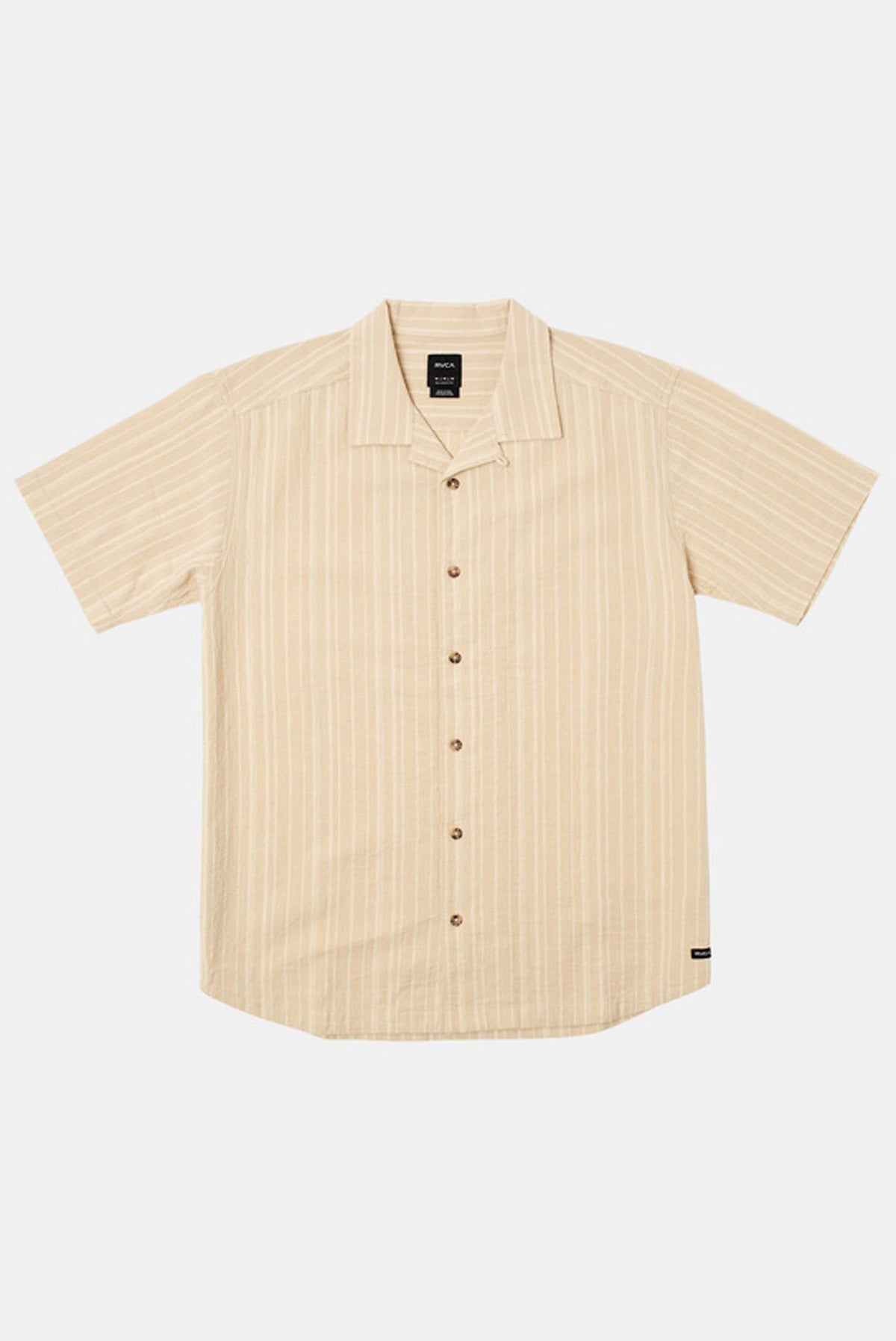Beat Stripe Short Sleeve Shirt Tan