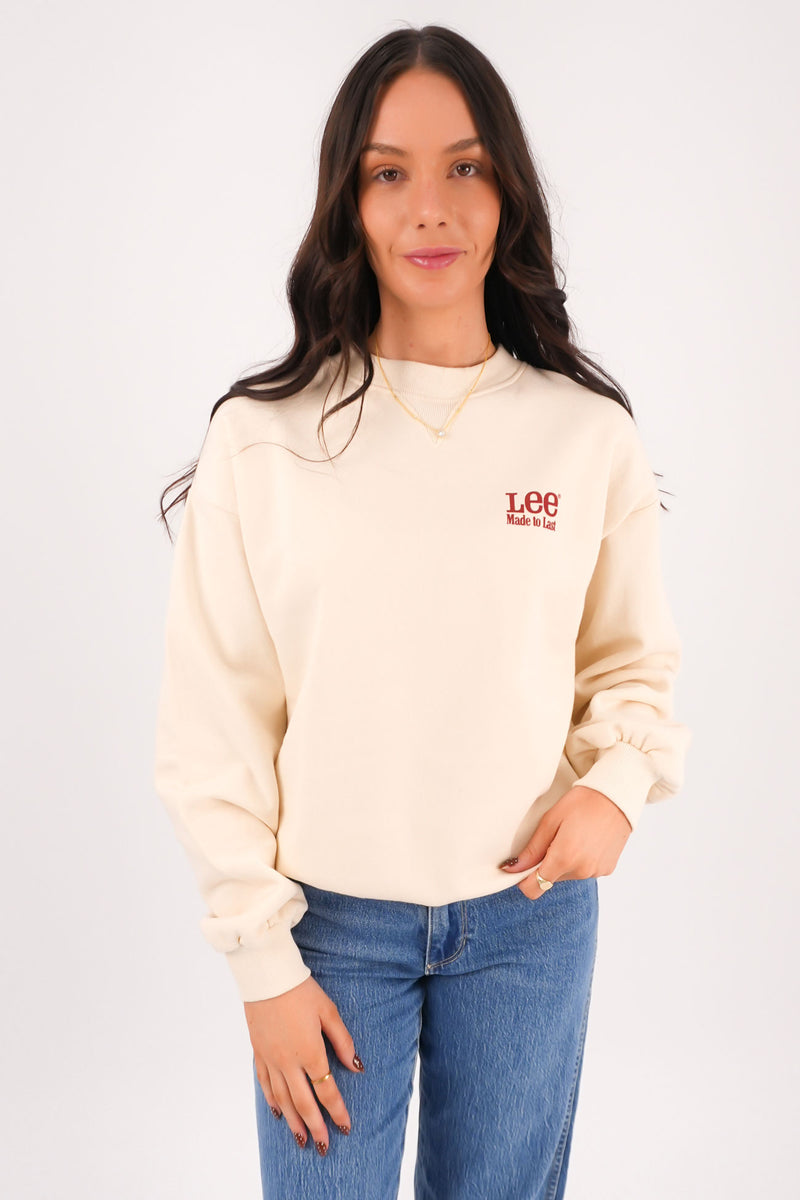 Made Lee Baggy Sweat Soft Ecru f55