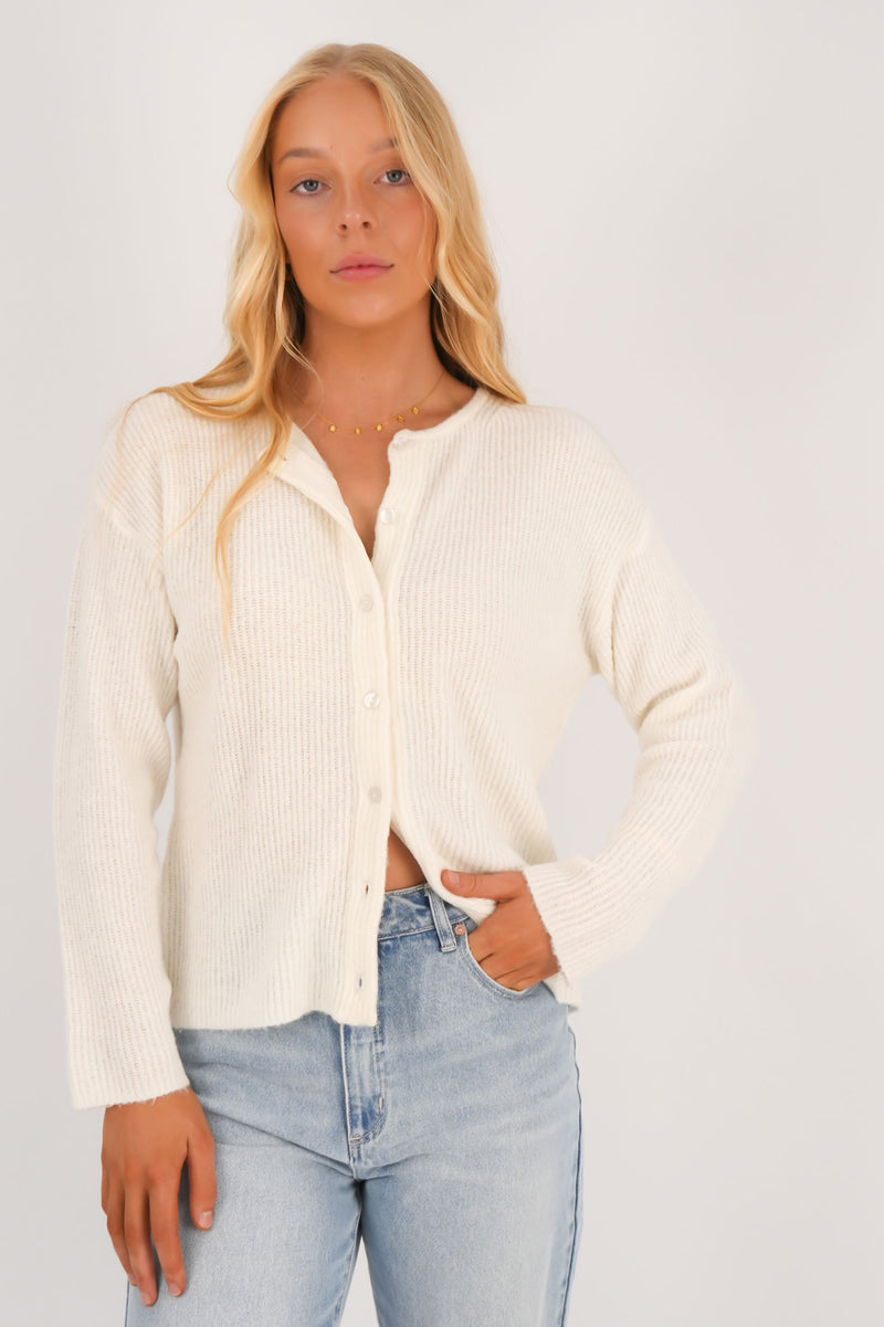 Murphy Knit Cardi Vintage White f4