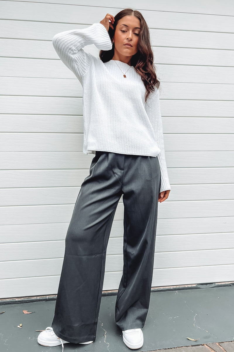 Quinley Knit White