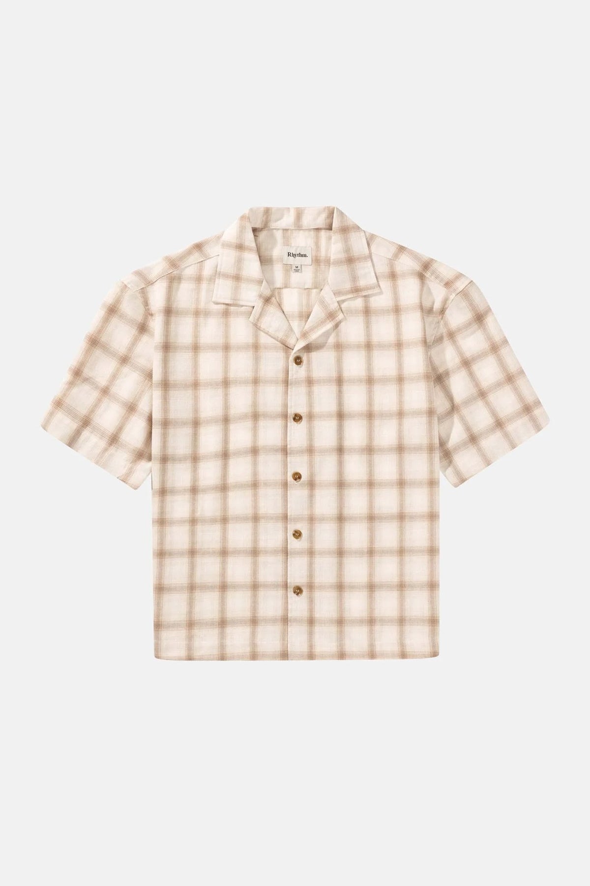 Relaxed Check Short Sleeve Shirt Natural