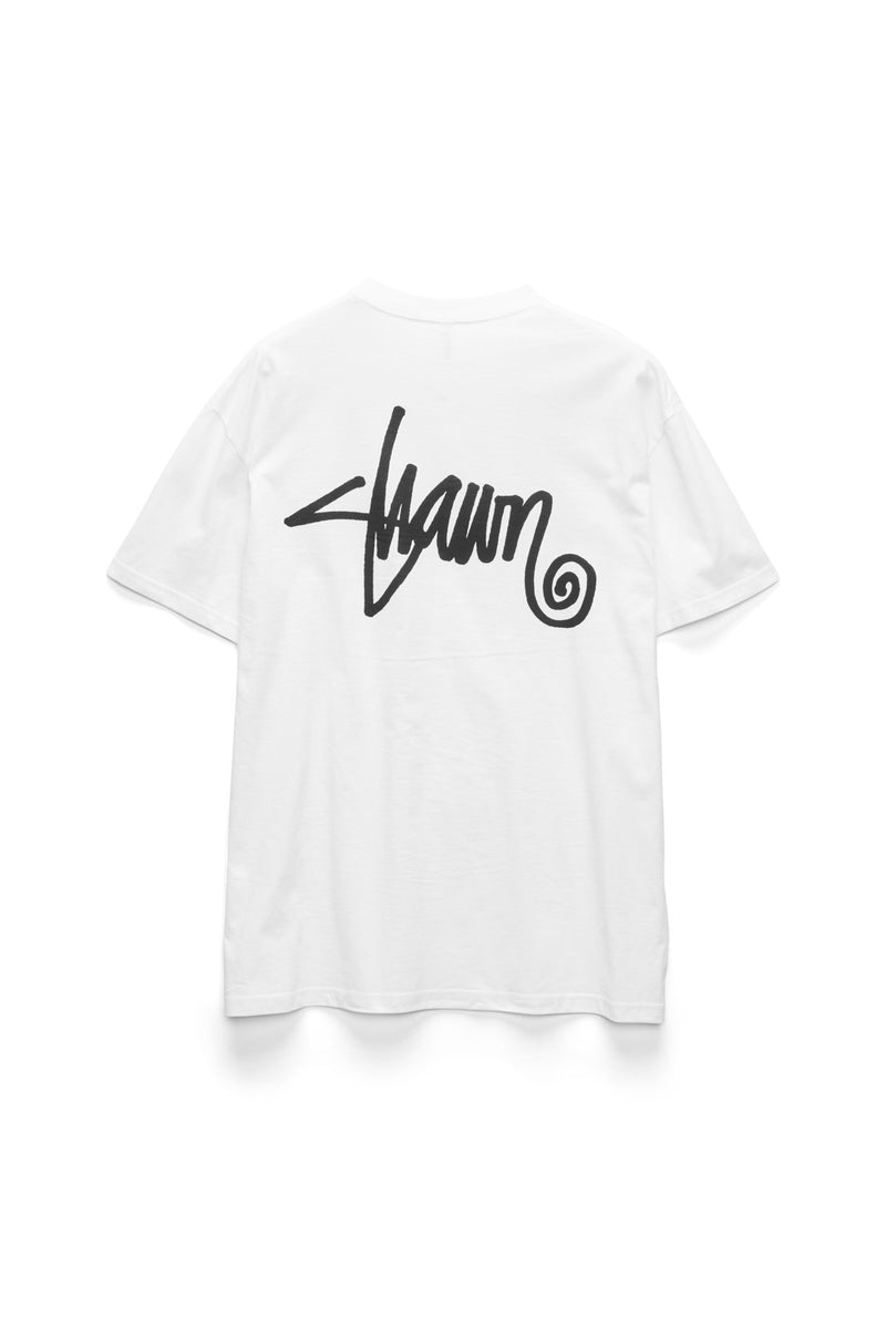 Shawn Script Tee White