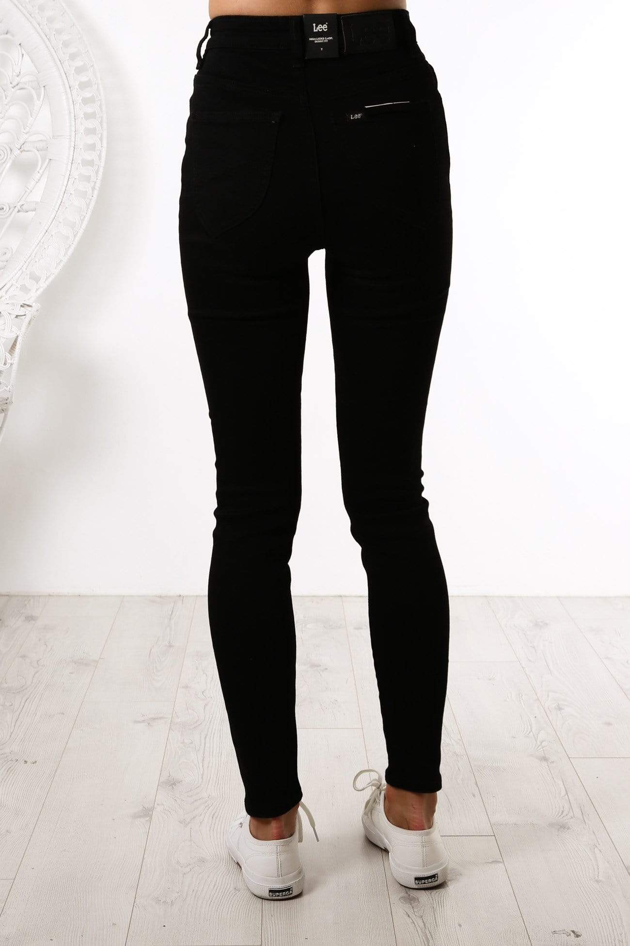 High Licks Crop Jean Primo Black