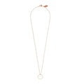 Hollow Circle Necklace Rose