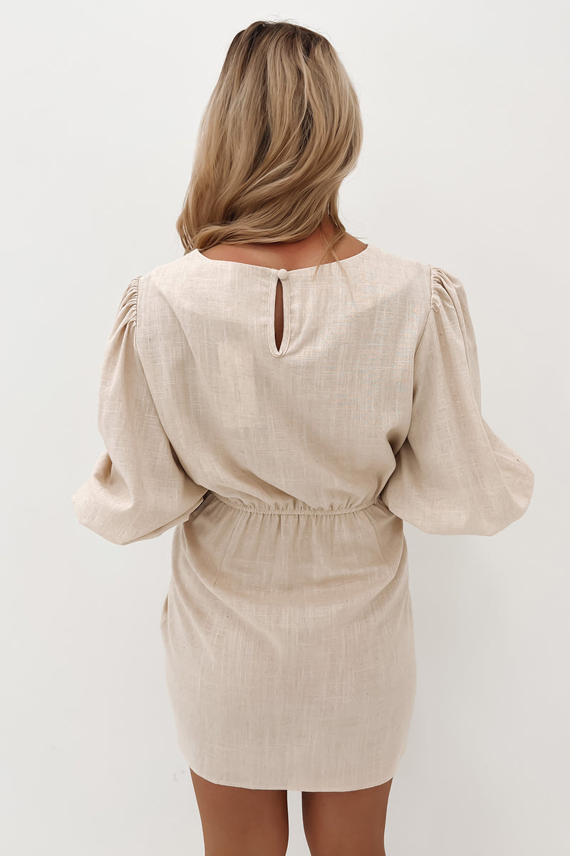 Abigail Mini Dress Natural