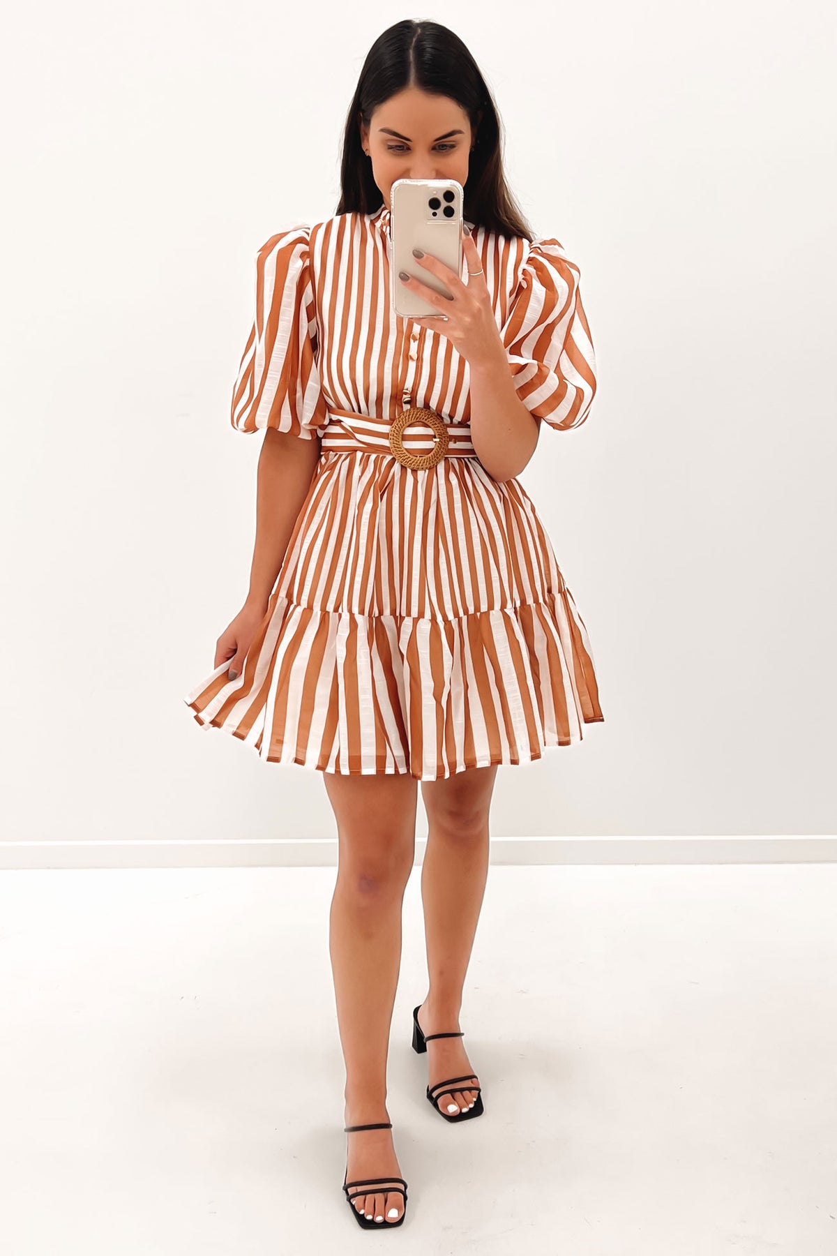 Alexa Mini Dress Tan