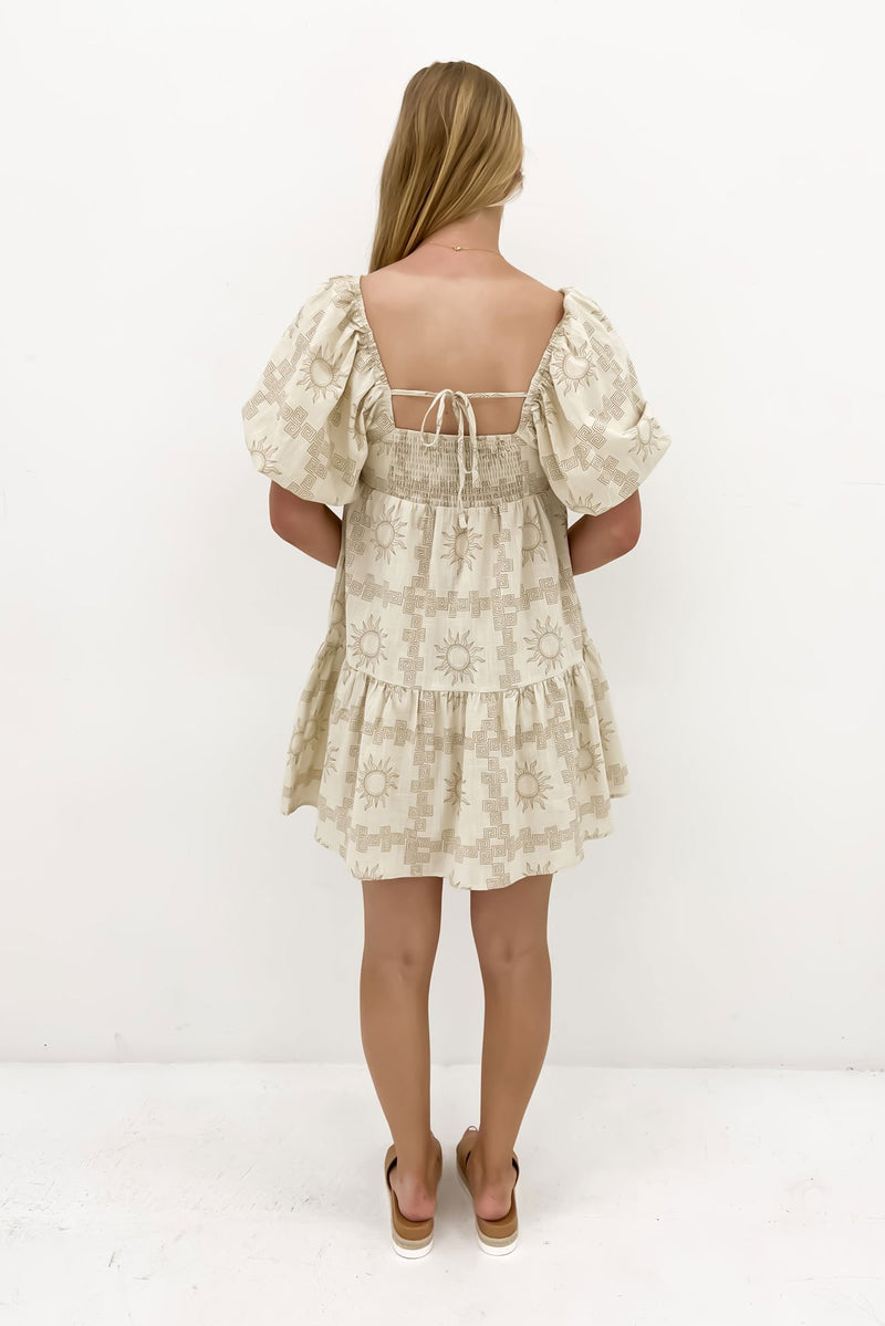Bronte Mini Dress Aztec Sun