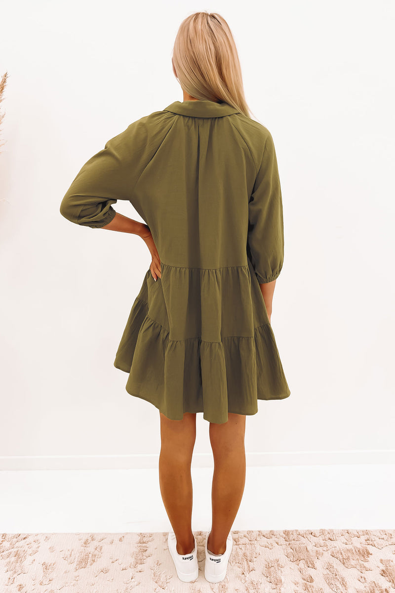 Jared Mini Dress Khaki