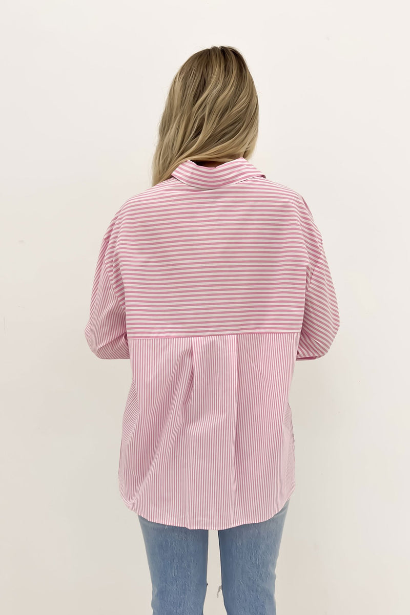 Kylen Shirt Pink Stripe