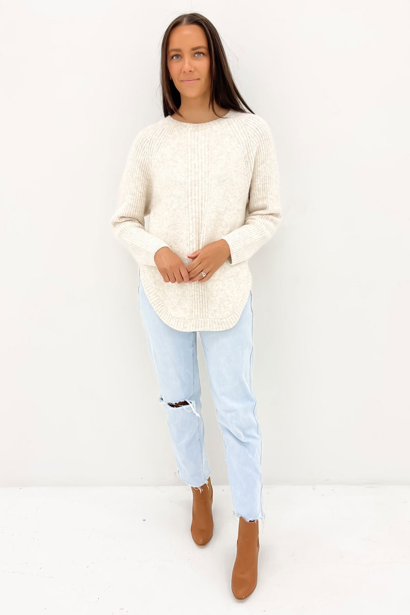 Lisha Knit Jumper Beige