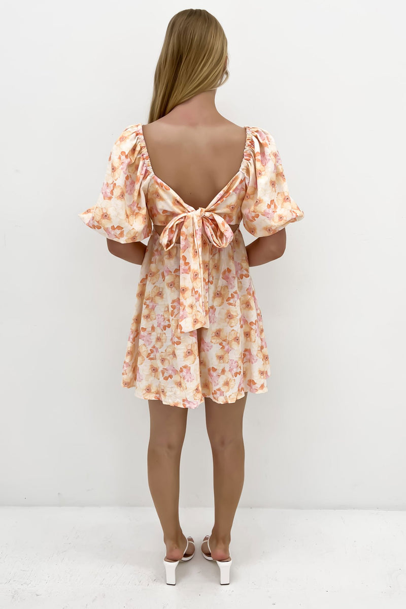 Odell Mini Dress Citrus Floral