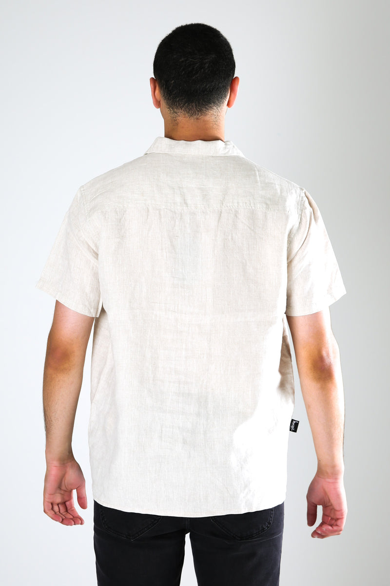 Linen Short Sleeve Shirt Natural
