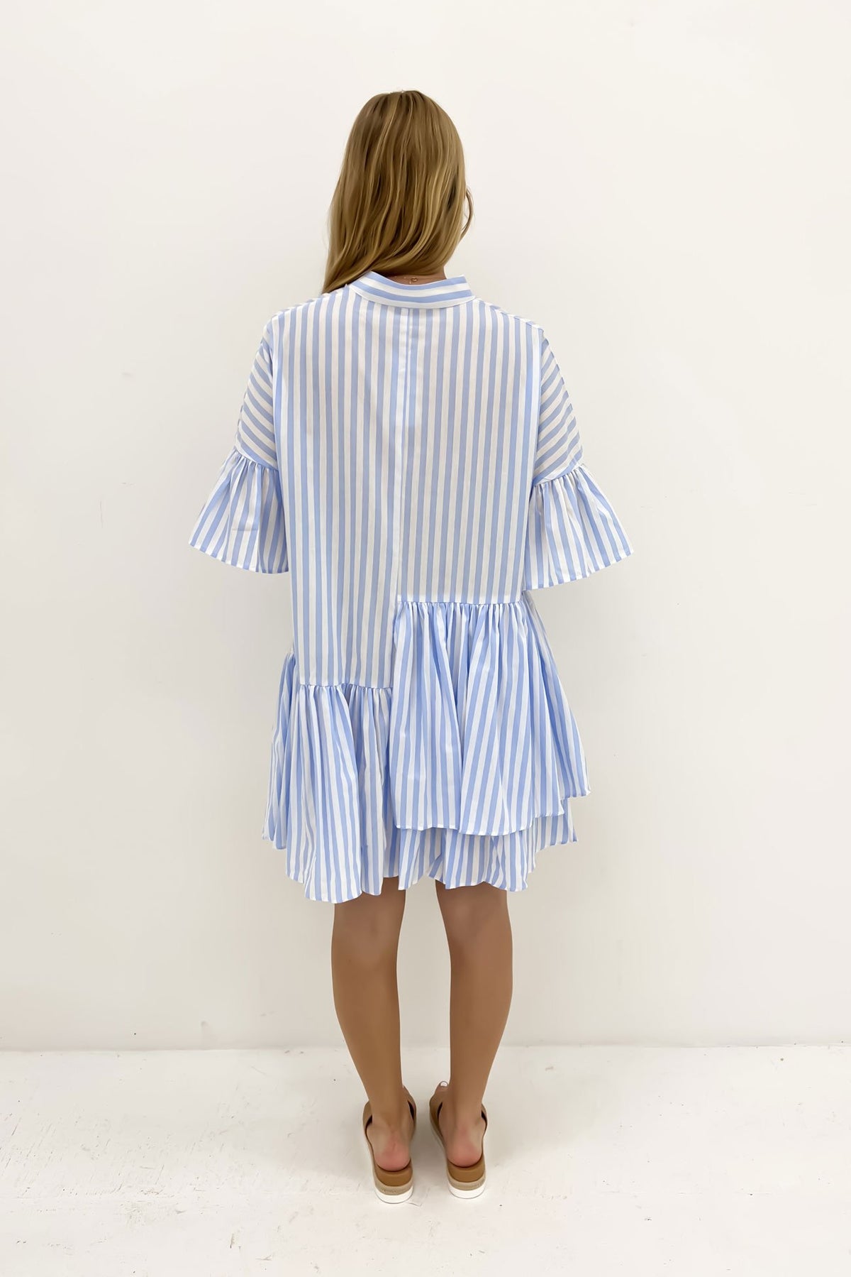 Talia Mini Dress Blue Stripe